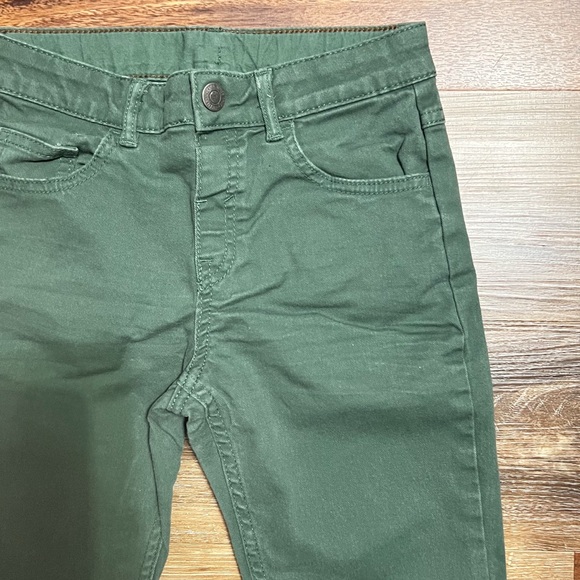 H&M Boys Relaxed Fit Forest Green Jeans, Size US 7 - Picture 5 of 9